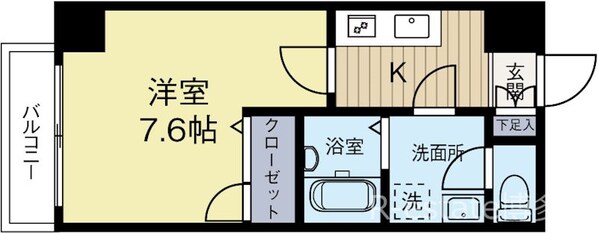 博多駅 徒歩10分 12階の物件間取画像